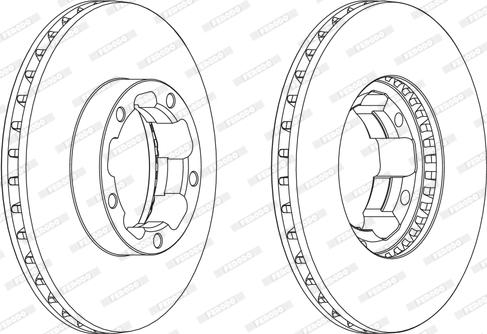 Ferodo FCR261A - Тормозной диск unicars.by