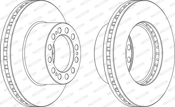 Ferodo FCR204A - Тормозной диск unicars.by