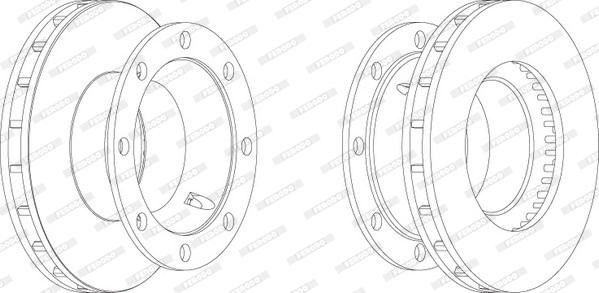 Ferodo FCR206A - Тормозной диск unicars.by