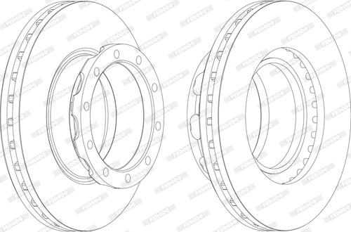 Ferodo FCR288A - Тормозной диск unicars.by