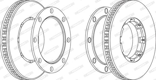 Ferodo FCR220A - Тормозной диск unicars.by