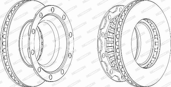 Ferodo FCR222A - Тормозной диск unicars.by