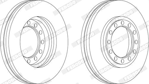 Ferodo FCR279A - Тормозной диск unicars.by