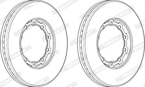 Ferodo FCR270A - Тормозной диск unicars.by