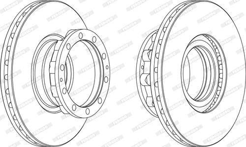 Ferodo FCR272A - Тормозной диск unicars.by