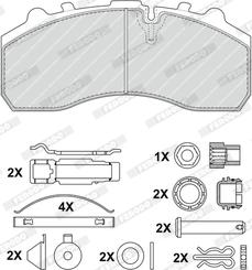 Ferodo FCV1373BFE - Тормозные колодки, дисковые, комплект unicars.by