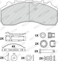 Ferodo FCV1373DFE - Тормозные колодки, дисковые, комплект unicars.by