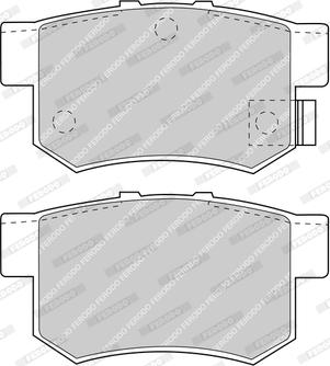 Ferodo FDB956-D - Тормозные колодки, дисковые, комплект unicars.by