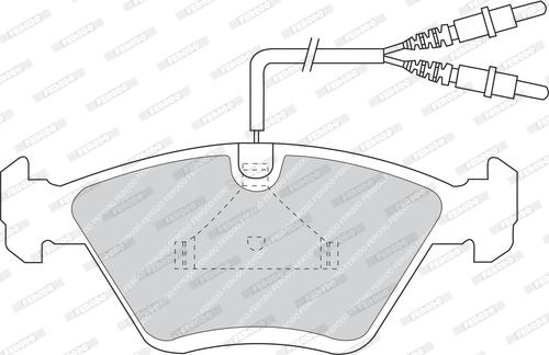 Ferodo FDB953 - Тормозные колодки, дисковые, комплект unicars.by