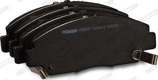 Ferodo FDB904-D - Тормозные колодки, дисковые, комплект unicars.by