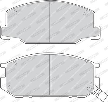 Ferodo FDB932 - Тормозные колодки, дисковые, комплект unicars.by