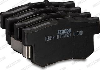 Ferodo FDB4991-D - Тормозные колодки, дисковые, комплект unicars.by