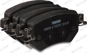 Ferodo FDB4944-D - Тормозные колодки, дисковые, комплект unicars.by