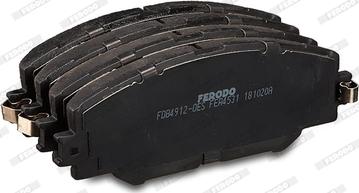 Ferodo FDB4912-OES - Тормозные колодки, дисковые, комплект unicars.by