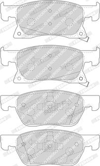 Ferodo FDB4933 - Тормозные колодки, дисковые, комплект unicars.by