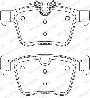 Ferodo FDB4927-D - Тормозные колодки, дисковые, комплект unicars.by