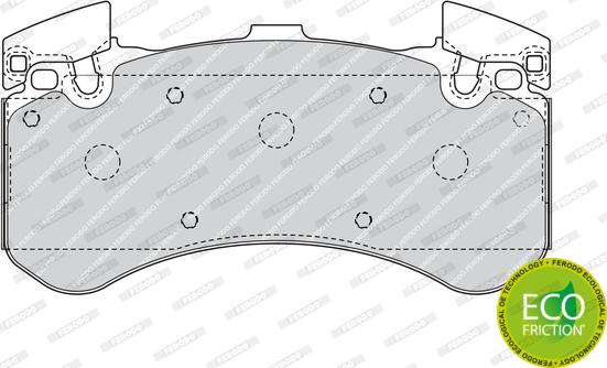 Ferodo FDB4468 - Тормозные колодки, дисковые, комплект unicars.by