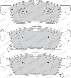 Ferodo FDB4403 - Тормозные колодки, дисковые, комплект unicars.by