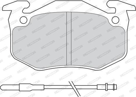 Ferodo FDB440D - Тормозные колодки, дисковые, комплект unicars.by