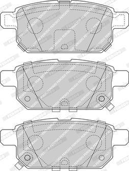 Ferodo FDB4430-D - Тормозные колодки, дисковые, комплект unicars.by