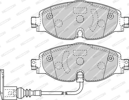 Ferodo FDB4433-D - Тормозные колодки, дисковые, комплект unicars.by