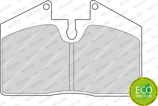 Ferodo FDB451 - Тормозные колодки, дисковые, комплект unicars.by