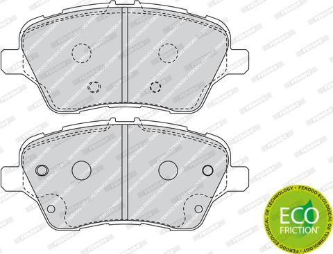 Ferodo FDB4612 - Тормозные колодки, дисковые, комплект unicars.by