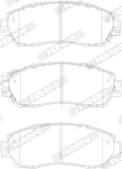 Ferodo FDB4620 - Тормозные колодки, дисковые, комплект unicars.by