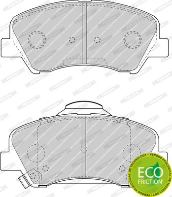 Ferodo FDB4623 - Тормозные колодки, дисковые, комплект unicars.by