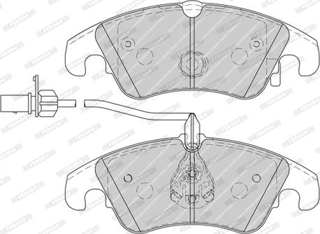 Ferodo FDB4044-D - Тормозные колодки, дисковые, комплект unicars.by