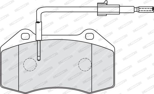 Ferodo FDB4040 - Тормозные колодки, дисковые, комплект unicars.by