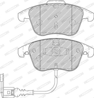 Ferodo FDB4057-D - Тормозные колодки, дисковые, комплект unicars.by