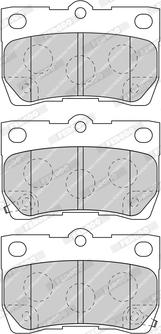 Ferodo FDB4001-D - Тормозные колодки, дисковые, комплект unicars.by