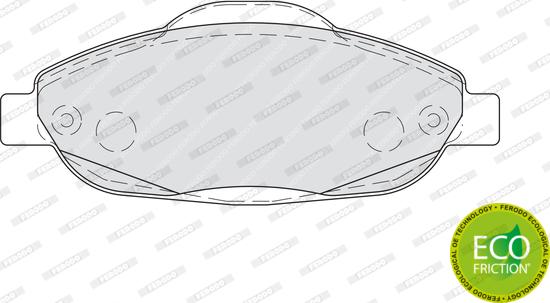 Ferodo FDB4003 - Тормозные колодки, дисковые, комплект unicars.by