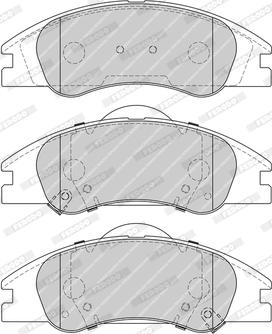 Ferodo FDB4014-D - Тормозные колодки, дисковые, комплект unicars.by