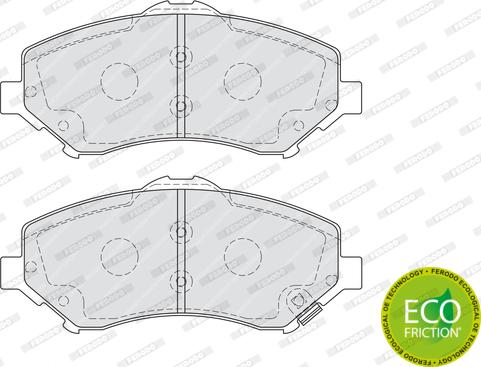 Ferodo FDB4074 - Тормозные колодки, дисковые, комплект unicars.by