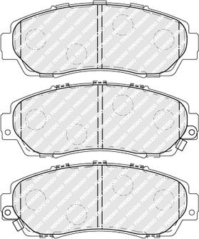 Ferodo FDB4161 - Тормозные колодки, дисковые, комплект unicars.by