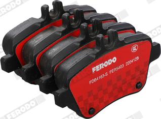 Ferodo FDB4163-S - Тормозные колодки, дисковые, комплект unicars.by