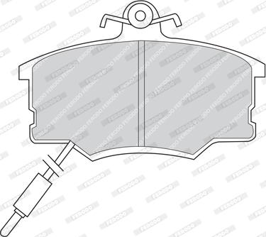 Ferodo FDB410 - Тормозные колодки, дисковые, комплект unicars.by