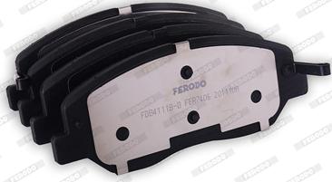 Ferodo FDB4111B-D - Тормозные колодки, дисковые, комплект unicars.by