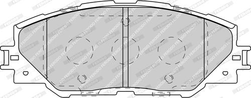 Ferodo FDB4136-D - Тормозные колодки, дисковые, комплект unicars.by