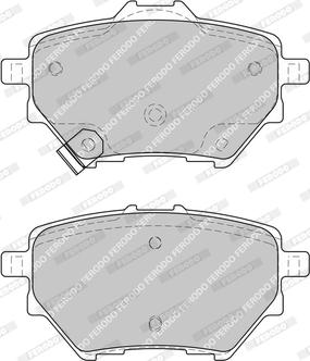 Ferodo FDB4811-D - Тормозные колодки, дисковые, комплект unicars.by