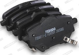 Ferodo FDB4811-D - Тормозные колодки, дисковые, комплект unicars.by