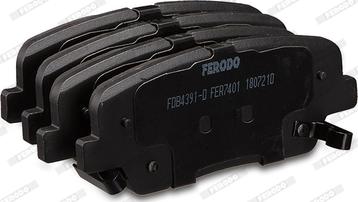 Ferodo FDB4391-D - Тормозные колодки, дисковые, комплект unicars.by