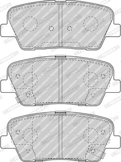 Ferodo FDB4391 - Тормозные колодки, дисковые, комплект unicars.by