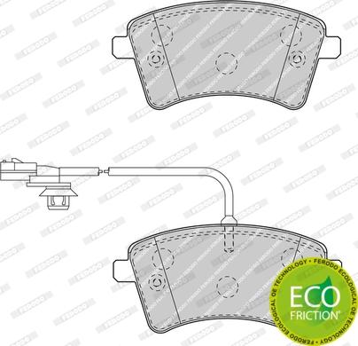 Ferodo FDB4340 - Тормозные колодки, дисковые, комплект unicars.by