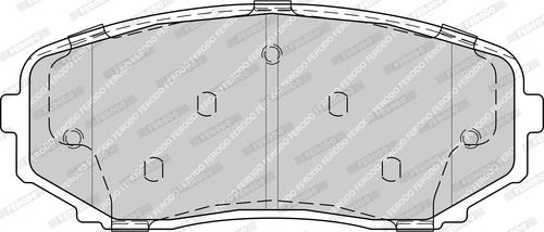 Ferodo FDB4365-D - Тормозные колодки, дисковые, комплект unicars.by