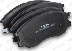 Ferodo FDB4317-D - Тормозные колодки, дисковые, комплект unicars.by