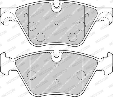 Ferodo FDB4380-D - Тормозные колодки, дисковые, комплект unicars.by