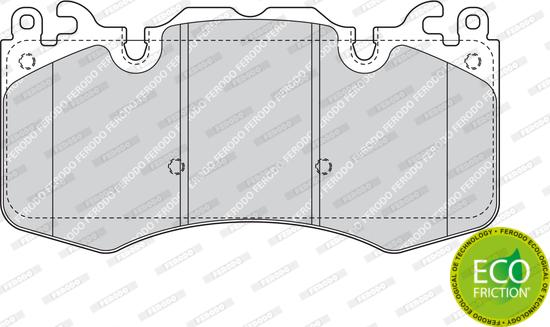 Ferodo FDB4379 - Тормозные колодки, дисковые, комплект unicars.by